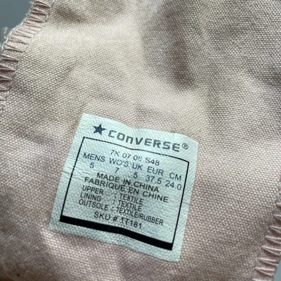 Converse high tops 2 tone brown pink Chuck Taylor Converse all stars size 7 - Picture 11 of 11